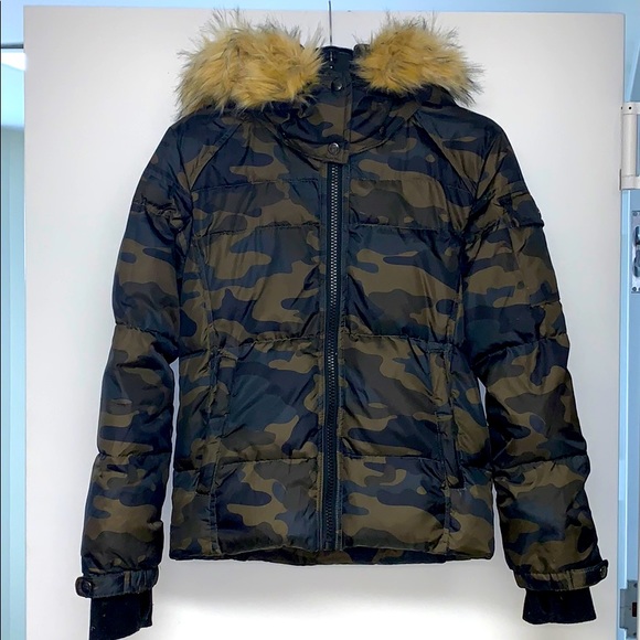 S13 BOY’S CAMO PRINT DOWN PUFFER JACKET